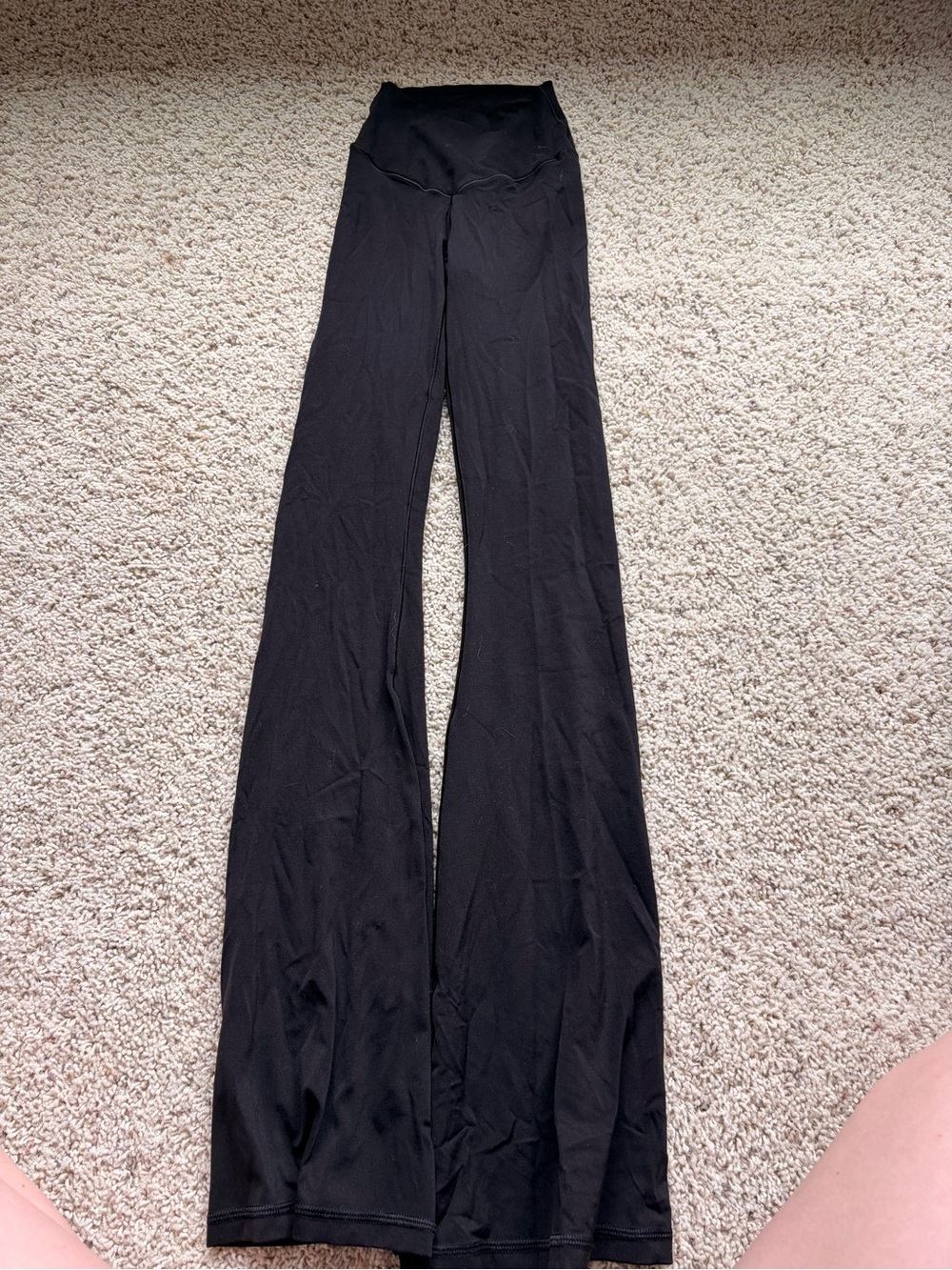 aerie Black Flare Leggings with High Waist